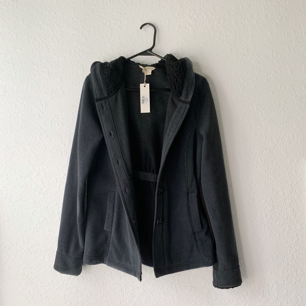 NWT Sherpa Hood Coat Natural Reflections M